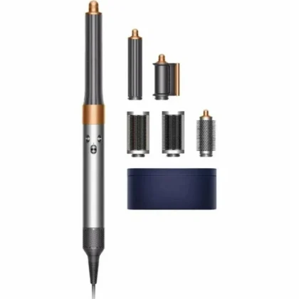 Dyson Фен для волос Airwrap Complete Long HS05 CN, bright nickel/bright copper 1300 Вт, скоростей 3, кол-во насадок 7, серый